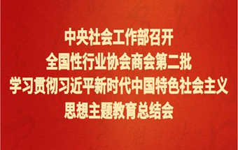 中央社会工作部召开全国性行业协会商会第二批学习贯彻习近平新时代中国特色社会主义思想主题教育总结会