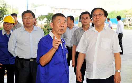 中央第三巡回督导组陆浩组长一行视察调研合锻公司 教育实践活动